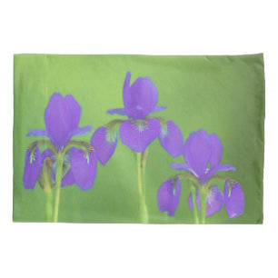 Housse D'oreillers Peinture Iris Violet - Art Fleur Originale