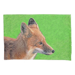 Housse D'oreillers Peinture Red Fox - Art original de la faune