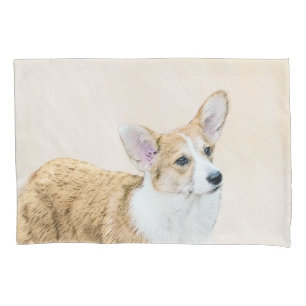 Housse D'oreillers Pembroke Welsh Corgi Peinture - Art Chien original