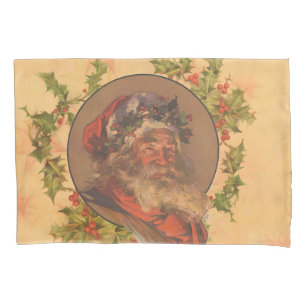 Housse D'oreillers Père Noël Leyendecker Antique Victorien
