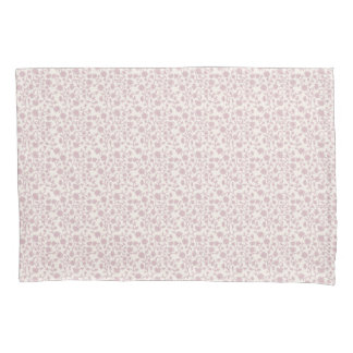 Housse D'oreillers Petit bloc d'impression floral - rose
