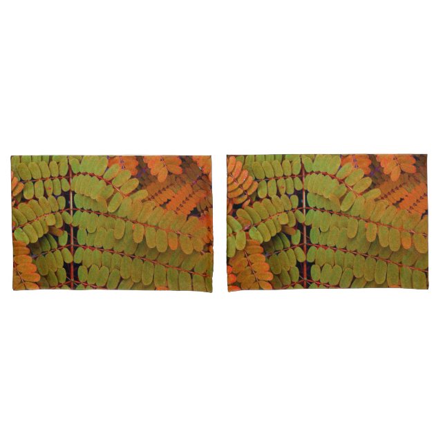 Housse D'oreillers Petit Motif Feuille (devant-Set)