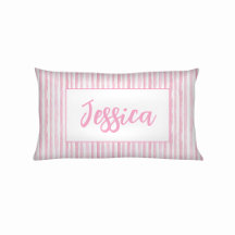 Petites Filles Rayures Aquarelle Rose