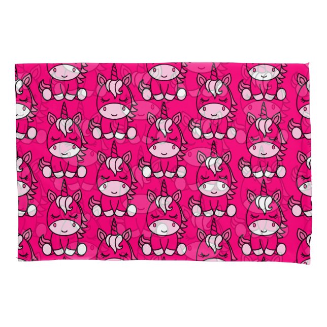 Housse D'oreillers Petites filles Unicorn Pony (devant)