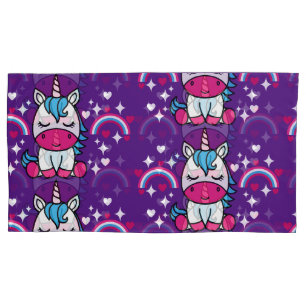 Housse D'oreillers Petites filles Unicorn Pony
