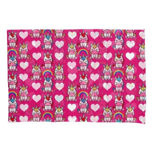 Housse D'oreillers Petites filles Unicorn Pony (devant)