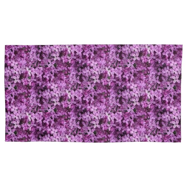 Housse D'oreillers Photo Lilac | Demi-goutte Carrelée | (devant)