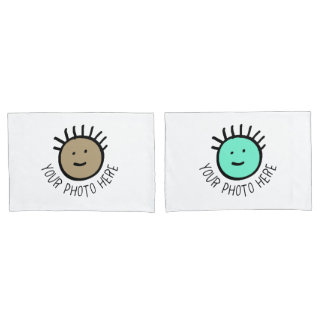 Housse D'oreillers Photo personnalisée 2 x Modèle PILLOWCATS STANDARD