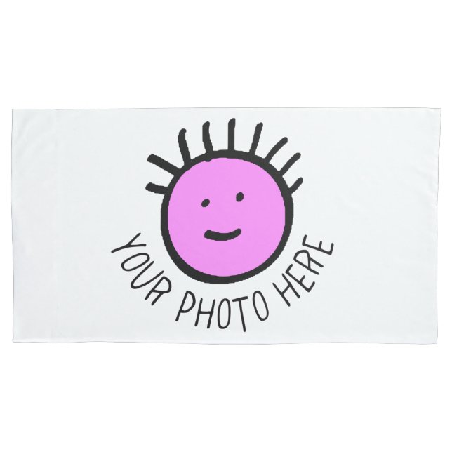 Housse D'oreillers Photo personnalisée KING SIZE PILLOWCASE Modèle (devant)