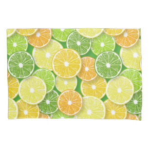 Housse D'oreillers Pièces de fruits d'agrumes pop art 3