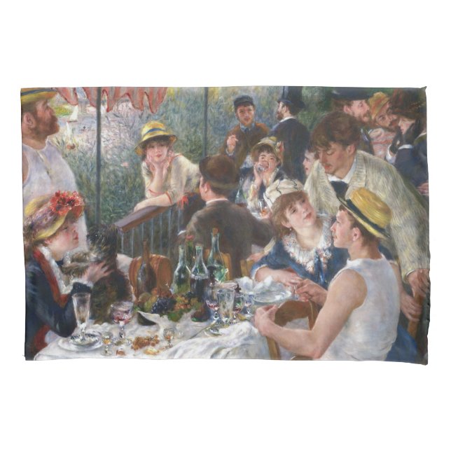 Housse D'oreillers Pierre-Auguste Renoir - Déjeuner de la fête nautiq (devant)