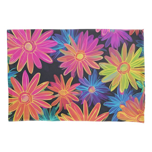 Housse D'oreillers Pillowcase Bright Fleurs sauvages (devant)