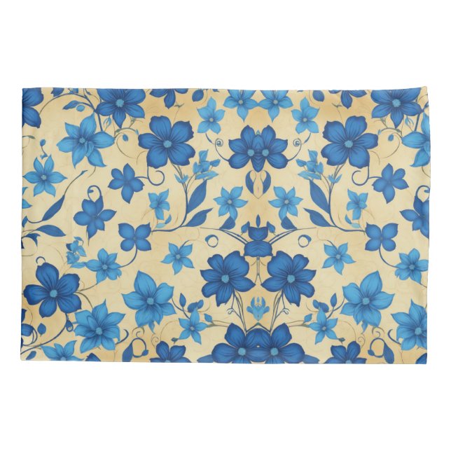 Housse D'oreillers Pillowcase d'impression florale (Dos)
