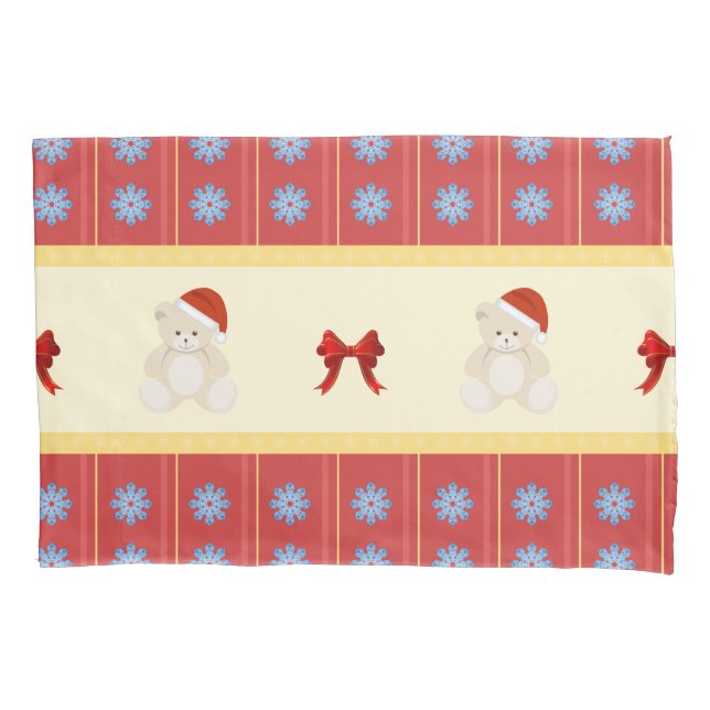 Housse D'oreillers Pillowcase en jonc de Noël (devant)