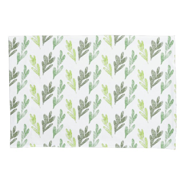 Housse D'oreillers Pillowcase Motif feuille (devant)