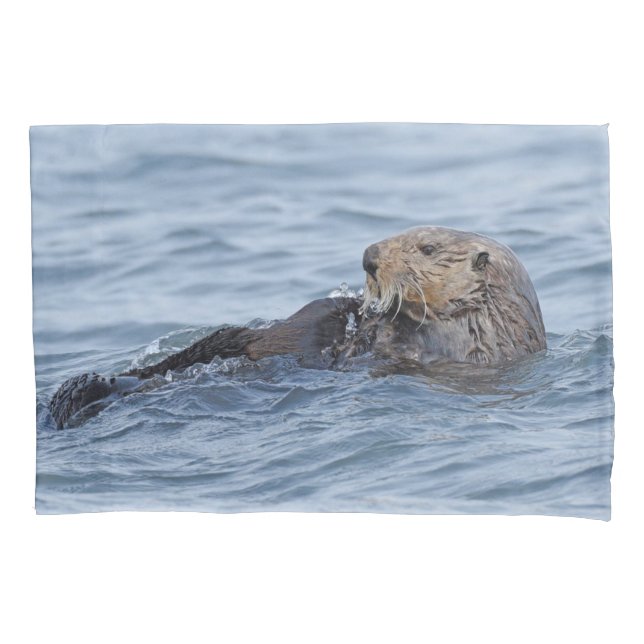 Housse D'oreillers Pillowcase standard de la loutre (devant)