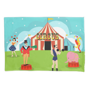 Housse D'oreillers Pilote de cirque vintage