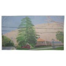 Pine Tree Near Street Coussin Coque
