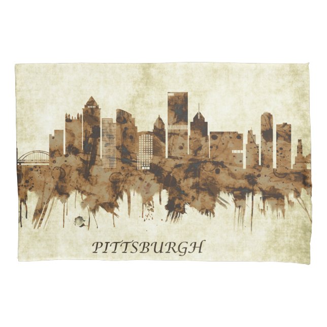 Housse D'oreillers Pittsburgh Pennsylvania Cityscape (devant)