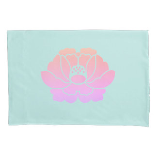 Housse D'oreillers pivoine fleur rose pastel