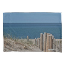 Plage d'océan et barrière de plage