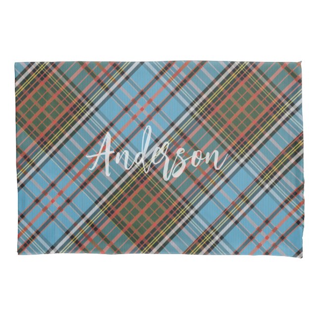 Housse D'oreillers Plaid Anderson Classic Tartan Rustic Personnalisé (devant)