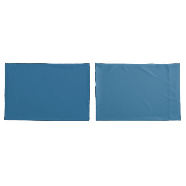 Housse D'oreillers Plain Royal Blue Pillowcases  (Dos-Set)