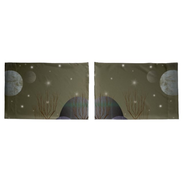 Housse D'oreillers Planète Des Formes Pillowcases (2 Tailles) (Dos-Set)