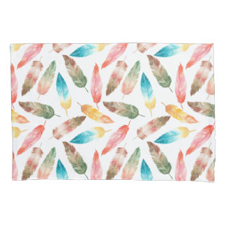 Housse D'oreillers Plumes de couleur