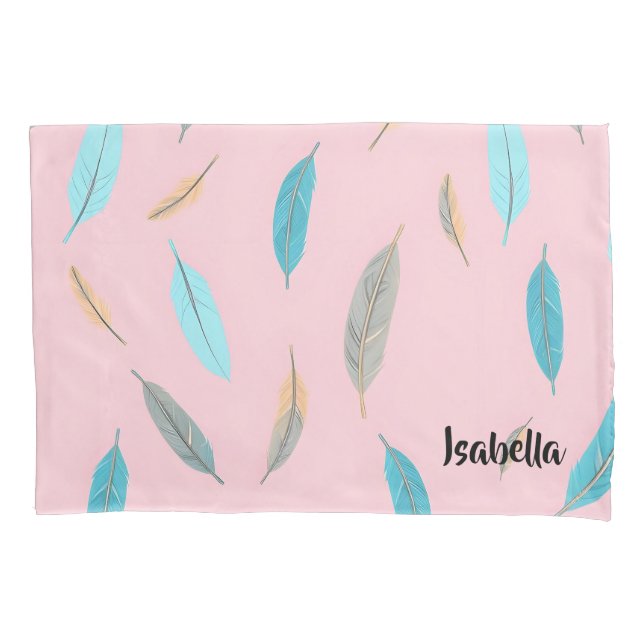 Housse D'oreillers Plumes populaires Collection Boho de luxe (devant)