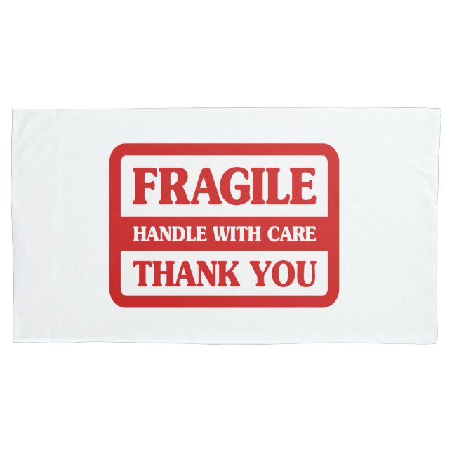 Housse D'oreillers Poignée Fragile Avec Soin (devant-gauche)