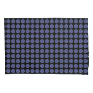 Housse D'oreillers Pois bleu géométrique sur toute couleur