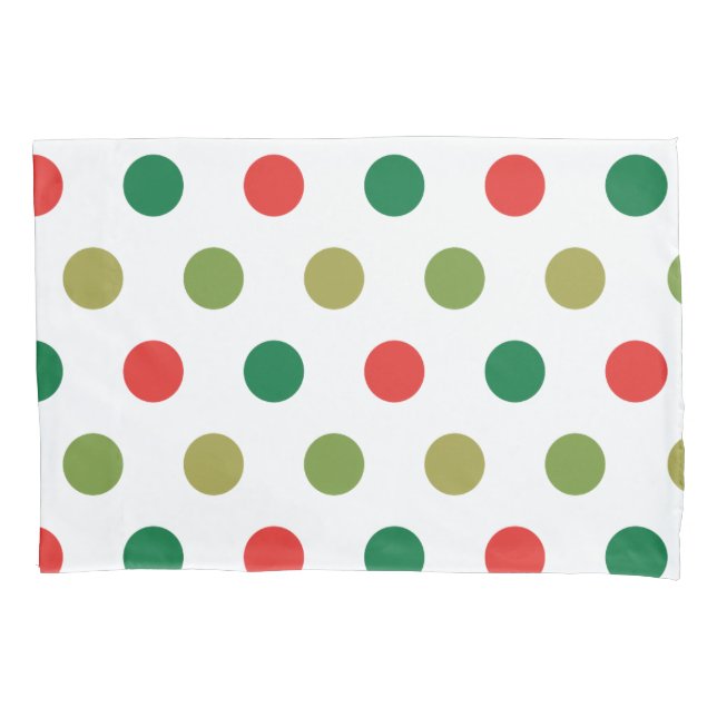 Housse D'oreillers Pois de Noël (devant)