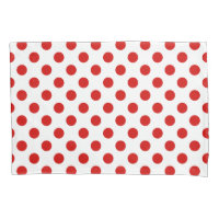 pois rouges et blancs