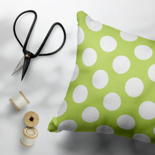 Housse D'oreillers Pois verts, Motif à points Polka, points, pointill