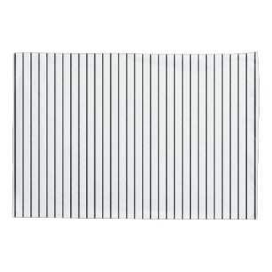 Housse D'oreillers Porte-oreiller noir blanc rayé