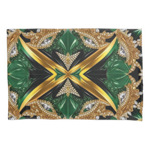 Housse D'oreillers Porte-oreiller simple aux couleurs jamaïcaines
