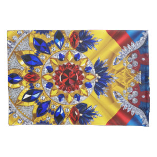 Housse D'oreillers Porte-oreiller unique aux couleurs roumaines