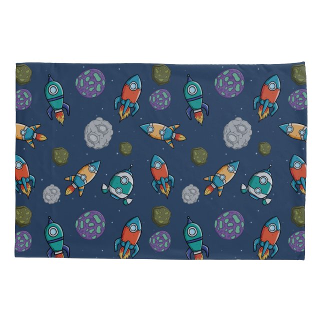 Housse D'oreillers Porte-oreillers Motif Spacship (Dos)