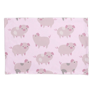 Housse D'oreillers Portes et Motifs pour bébés roses mignons
