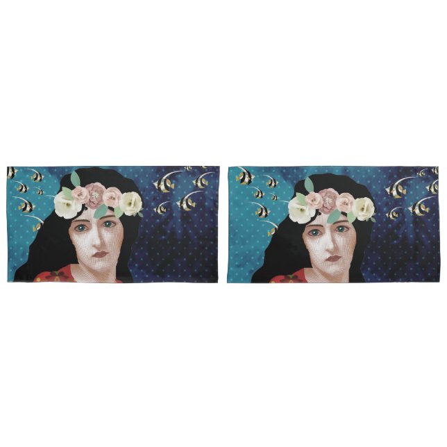 Housse D'oreillers Portrait (devant-Set)