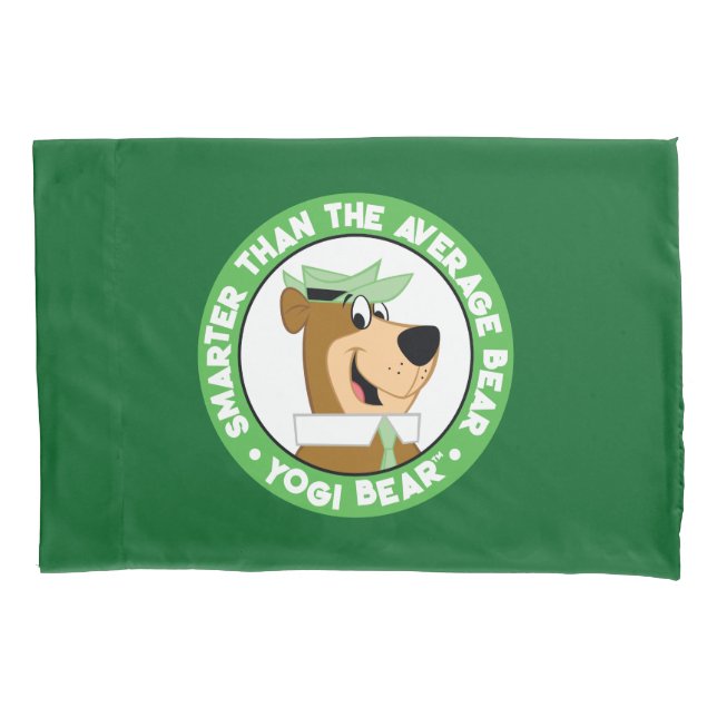 Housse D'oreillers Portrait souriant de l'ours de Yogi (devant)