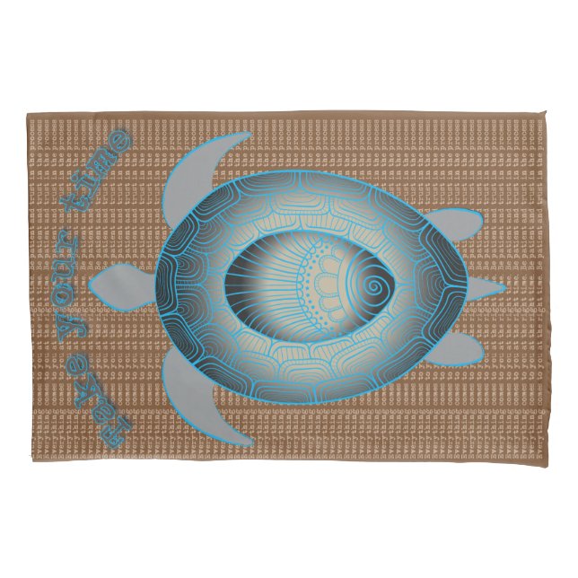 Housse D'oreillers Prenez votre temps Turtle motivation citation (devant)