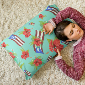 Housse D'oreillers Puerto Rican Flag & Flor de Maga