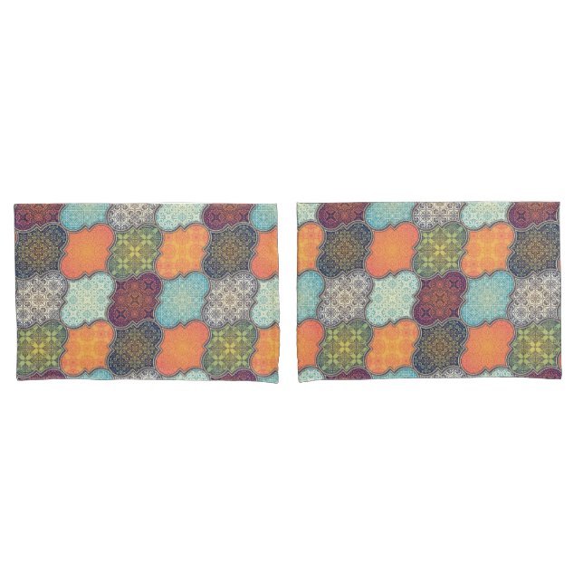 Housse D'oreillers Quatrefoil (devant-Set)