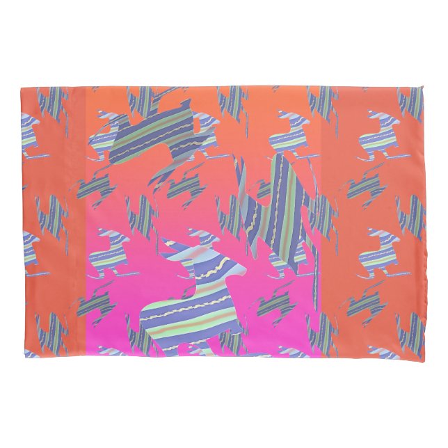 Housse D'oreillers Rainbow Blue Kangaroo Twin (devant)