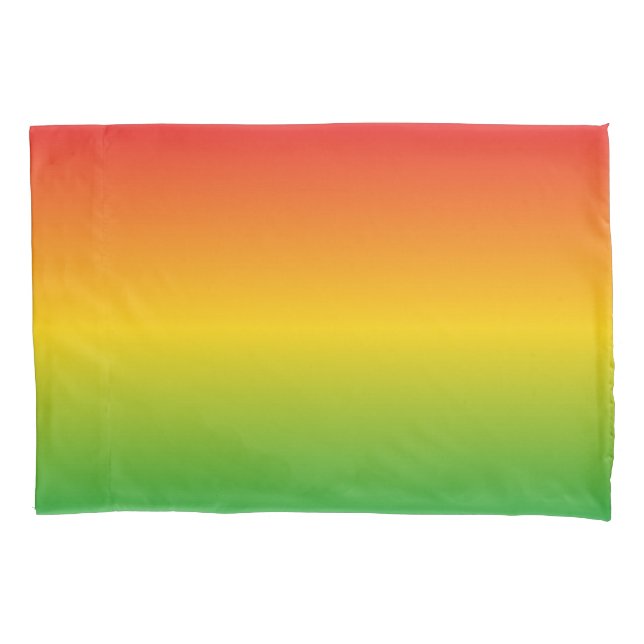 Housse D'oreillers Rastafarian Rasta Rouge or et vert (devant-gauche)