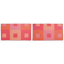 Rectangles roses et orange