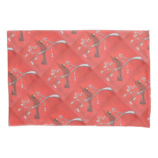 Housse D'oreillers Red Bird Rhapsody