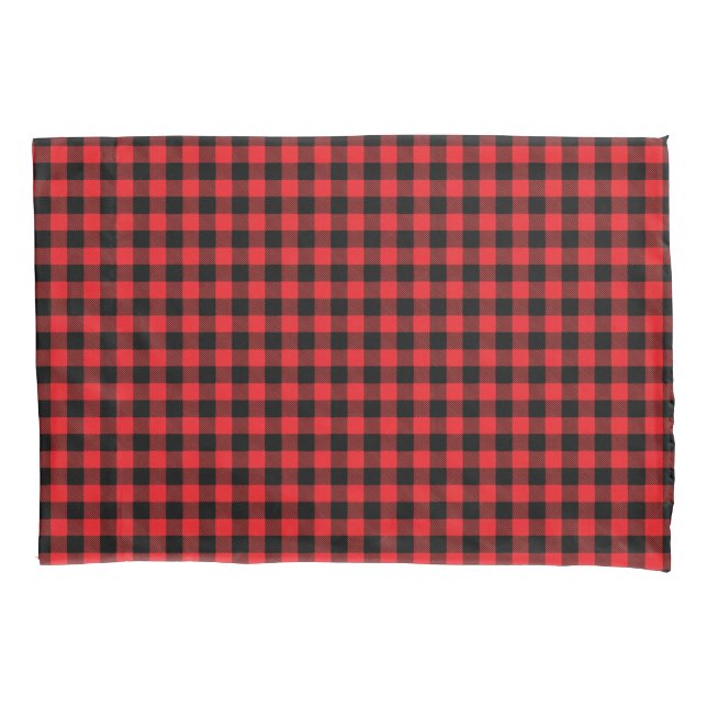 Housse D'oreillers Red Buffalo Plaid Pillowcase (devant)